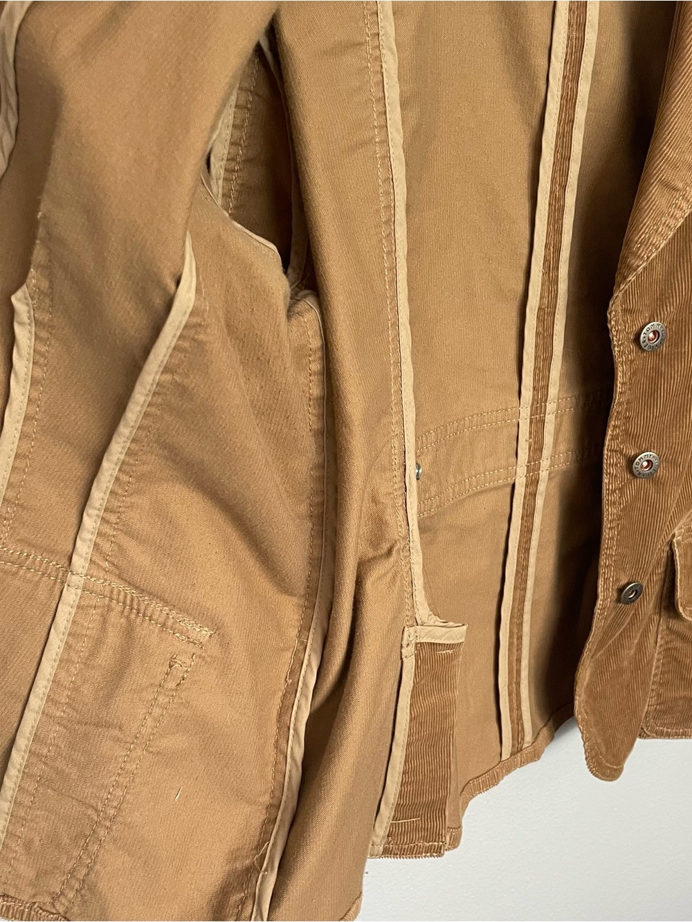 Tommy Hilfiger Stretch Corduroy Blazer Jacket Camel Brown Utility XL - Picture 6 of 10